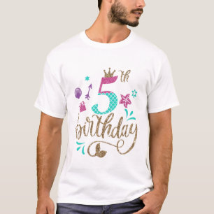 Camiseta Sereia Aniversário 5
