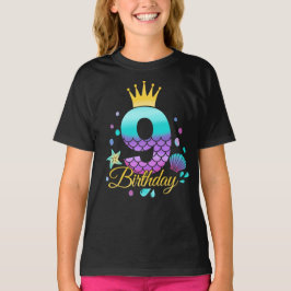 Camiseta Sereia Aniversário 9