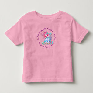 Camiseta Sereia aniversário de 3 anos Change Edit Text Per