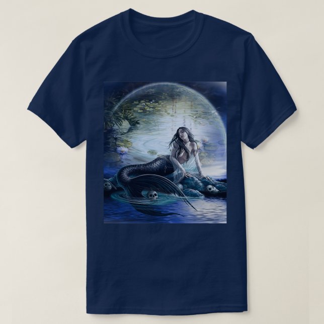 Camiseta Sereia assustadora (Frente do Design)