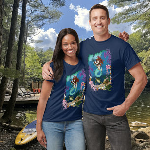 Camiseta Sereia Blue Fantasy Amigos