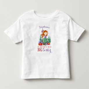 Camiseta Sereia Bonita Irmã Grande