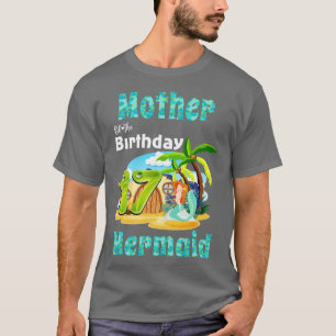 Camiseta Sereia Bonita Mãe Do 17.º Aniversário