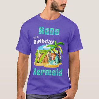 Camiseta Sereia Bonita Nana Do 17.º Aniversário