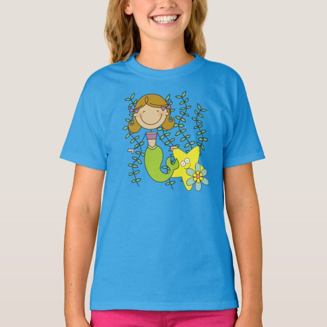 Camiseta Sereia Brown Haired (Frente)
