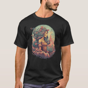 Camiseta Sereia Coca-Foca Alojada Fantasy Sea Scales Siren