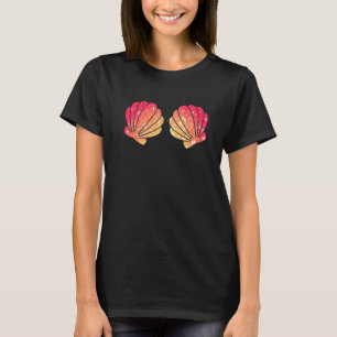 Camiseta Sereia Concha do Mar Sutiã Custoume Concha de Hal