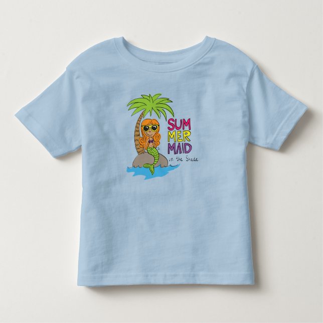 Camiseta Sereia Criança Fofo (Frente)