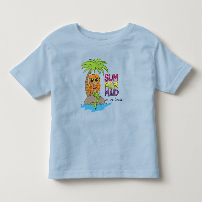 Camiseta Sereia Crianças Fofas (Frente)