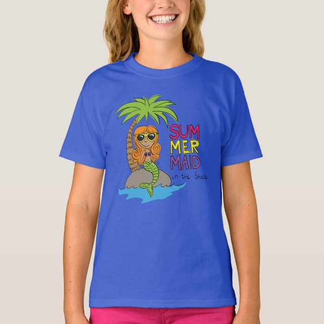 Camiseta Sereia Cute Kids (Frente)