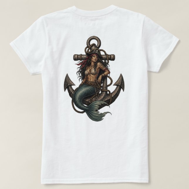 Camiseta Sereia da Âncora (Verso do Design)