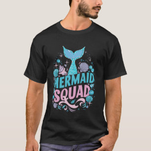Camiseta Sereia Da Família Aniversário Sereia