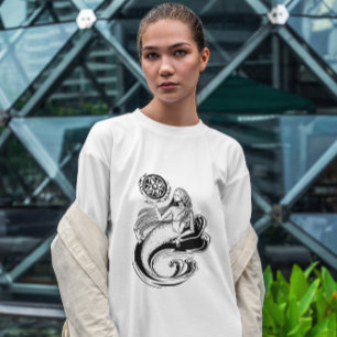 Camiseta Sereia Dark Art Nouveau