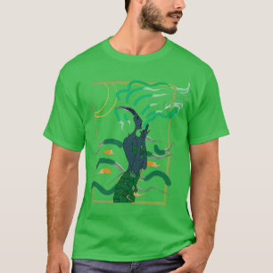 Camiseta sereia de abstrato mermaid Watercolor