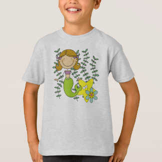 Camiseta Sereia de cabelo de Brown