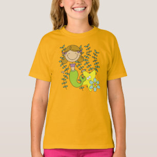 Camiseta Sereia de cabelo de Brown