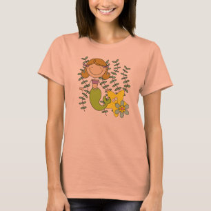 Camiseta Sereia de cabelo de Brown