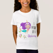 Sereia de Cabelo Roxo Eu quero ser um unicórnio