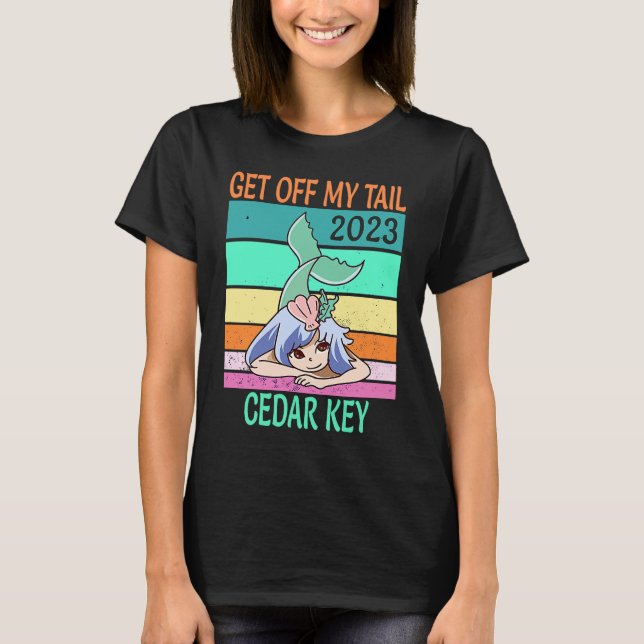 Camiseta Sereia de Férias em Cedar Key 2023 (Frente)
