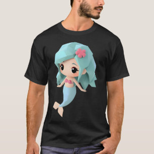 Camiseta Sereia de Origami