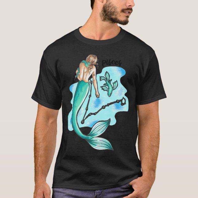 Camiseta sereia de Peixes (Frente)