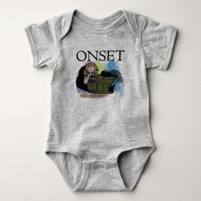 Camiseta Sereia de Sereia de Barrel Bebê (Frente)