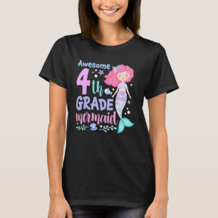 Camiseta Sereia do 4º ano de volta ao Fazer escolar Wa