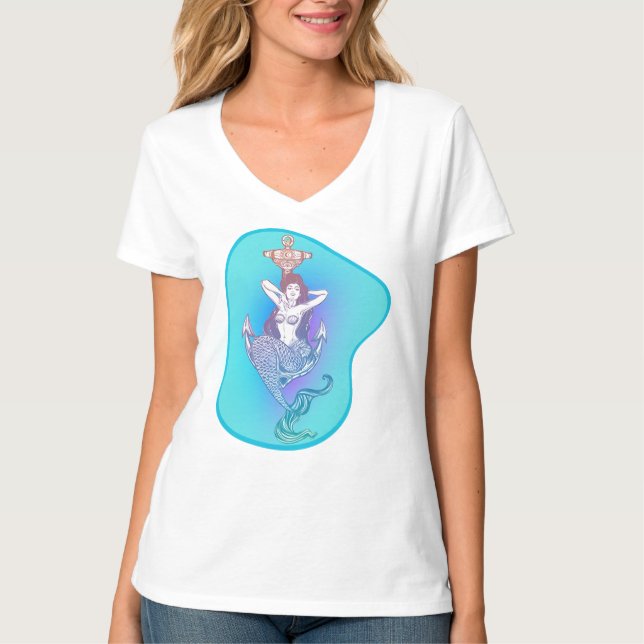 Camiseta Sereia e Âncora (Frente)