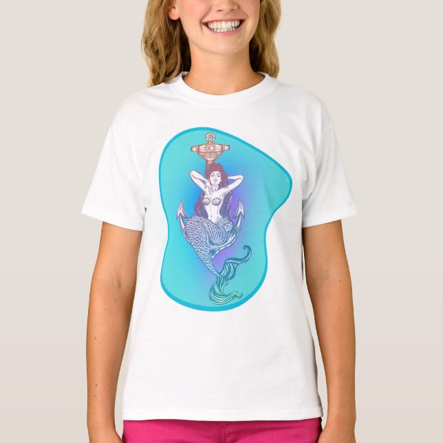 Camiseta Sereia e Âncora (Frente)