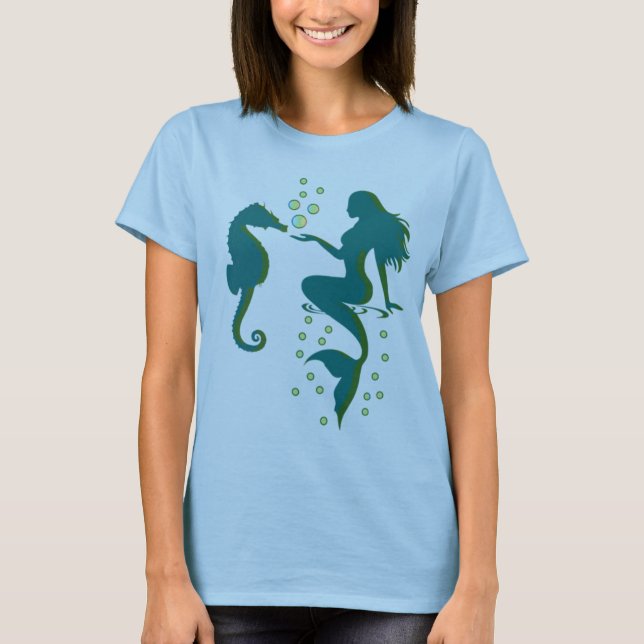 Camiseta Sereia e Cavalo do Mar (Frente)