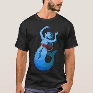 Camiseta Sereia engolindo um anzol