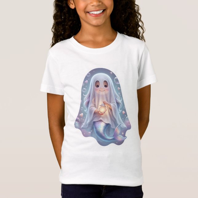 Camiseta Sereia Fantasma Fofa (Frente)