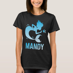 Camiseta Sereia Feliz - Nome Mandy