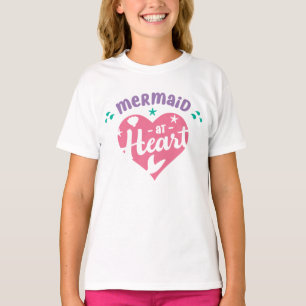 Camiseta Sereia Fofa no Coração Vibrações de Amante de Sere
