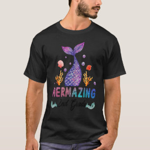 Camiseta Sereia Fora De segundo Mermaid De Volta À Escola