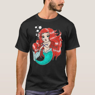 Camiseta Sereia Fumando Erva-Marinha Fumante Fumante De Pot