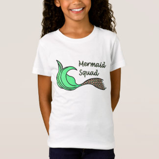 Camiseta Sereia Laranja e Verde