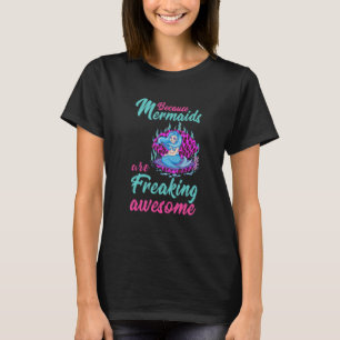 Camiseta Sereia Leopardo Aqua Clamshell Incrivelmente Incrí