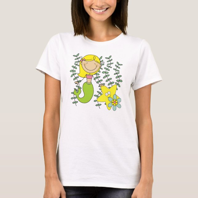 Camiseta Sereia loura (Frente)