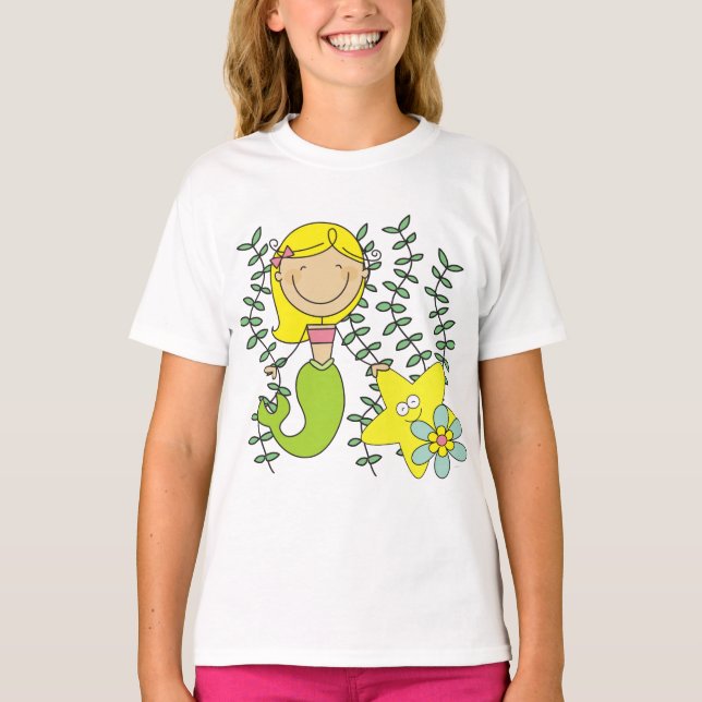 Camiseta Sereia loura (Frente)