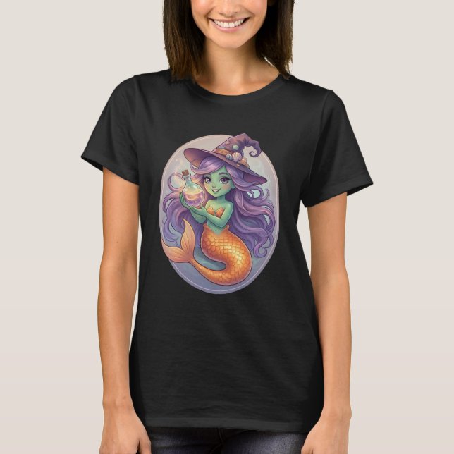 Camiseta Sereia Mágica com Poção (Frente)