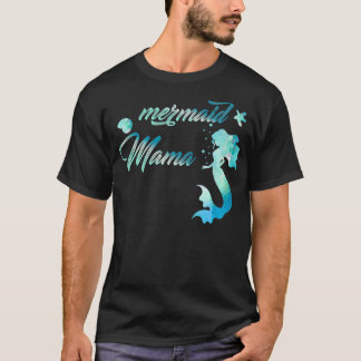 Camiseta Sereia Mama Birthday Mama Para Festa Mãe