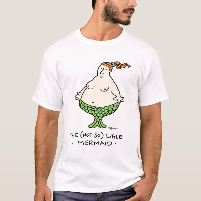 Camiseta Sereia não tão pequena (Frente)