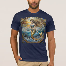 Camiseta Sereia nas ondas do oceano