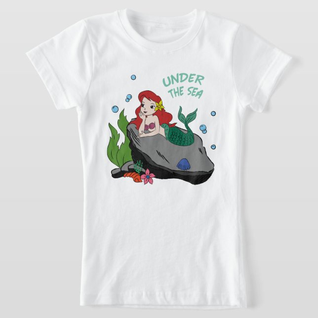 Camiseta sereia no mar (Postura )