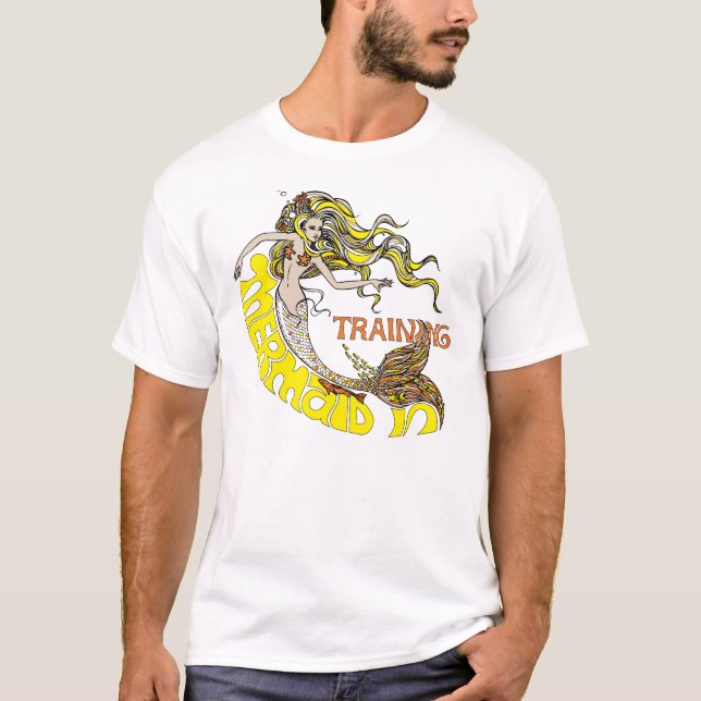 Camiseta Sereia no treinamento (louro) (Frente)