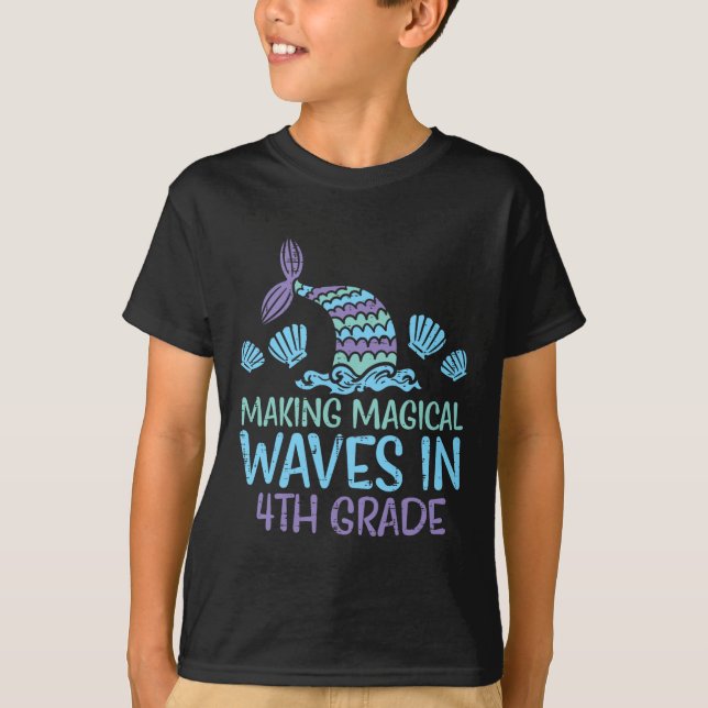 Camiseta Sereia Ondas Mágicas 4º Grau 4º Primeiro Dia S (Frente)