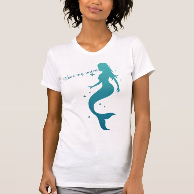 Camiseta Sereia Ouça Minha Voz (Frente)