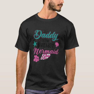 Camiseta Sereia Pai Do Aniversário.