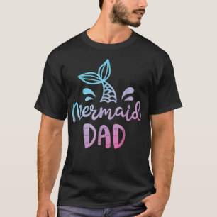 Camiseta Sereia Pai Engraçado Merman Pai Papa Família Match